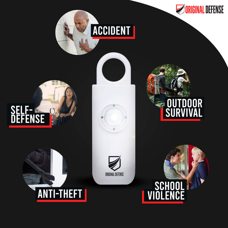  [AUSTRALIA] - Original Defense Self Defense Siren. Authentic Personal Keychain Security Alarm for Women, Kids & Elders. Personal Alarms (1 Pack, Mint) 1 Pack