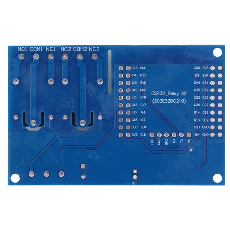  [AUSTRALIA] - ESP32 2 Channel 5V Relay Module 4MB Flash Large Capacity Programmable Relay Board for Secondary Development Learning