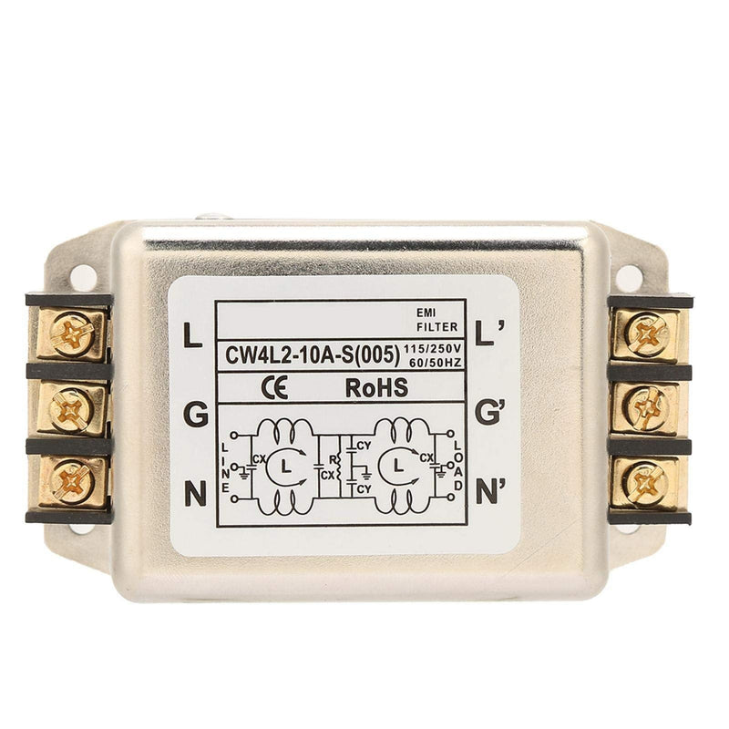  [AUSTRALIA] - EMI mains filter, powerful single-pole/two-pole single-phase mains interference filter (EMI filter terminal 115 V / 250 V).