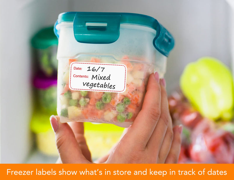  [AUSTRALIA] - Removable Freezer Labels with Handy Dispenser Box, Meal Prep Containers Labels, Deli Food Storage Stickers