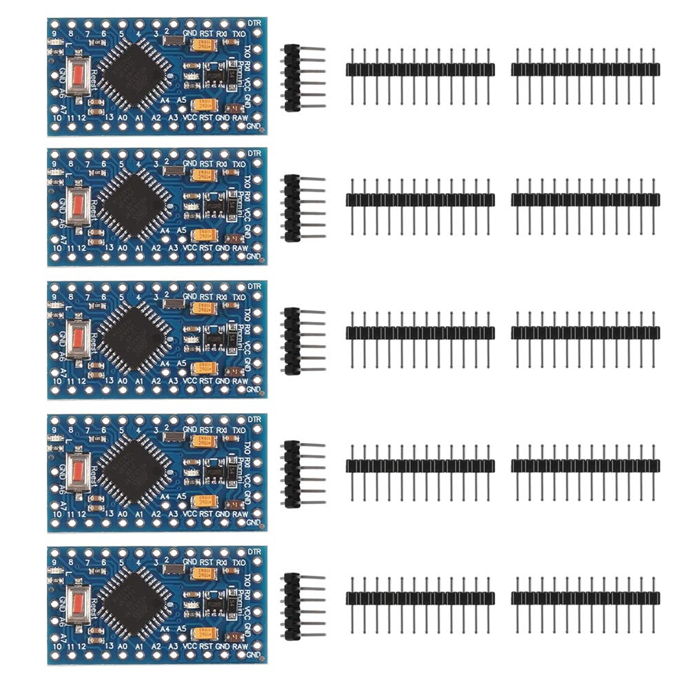 [AUSTRALIA] - 5PCS PRO Mini 5V/16MHz Development Board Microcontroller Bootloadered with Pin Headers for Arduino