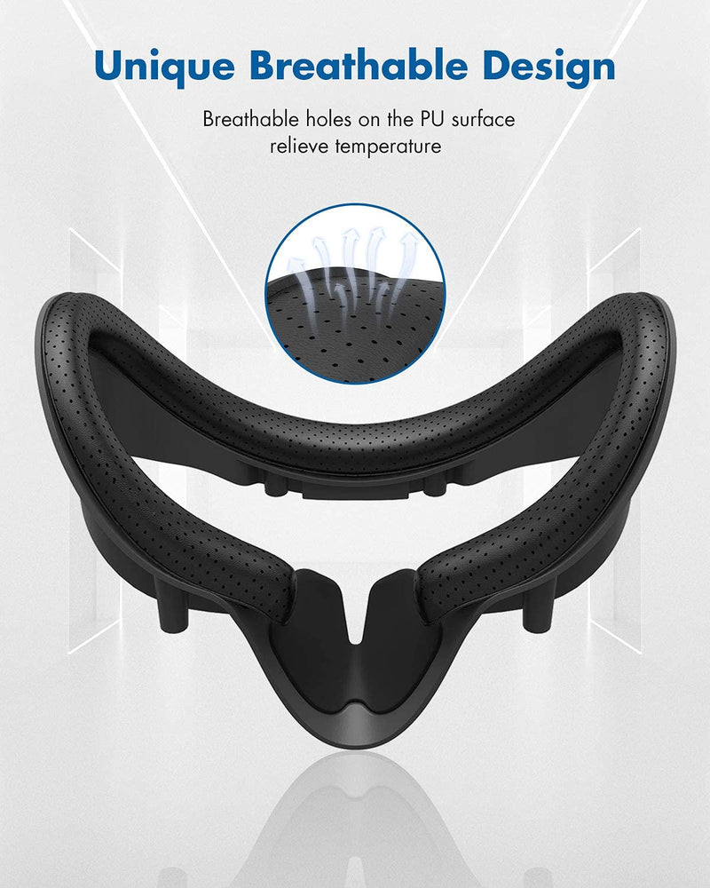  [AUSTRALIA] - KIWI design Controller Grips Cover for Valve Index and VR Facial Interface Bracket with Anti-Leakage Nose Pad