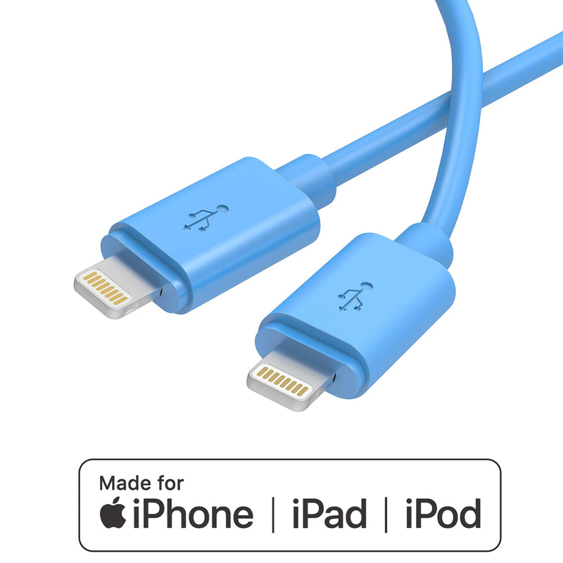  [AUSTRALIA] - iPhone Charger MFi-Certified Lightning Cable - Made for iPhone X / 8/8 Plus / 7/7 Plus / 6/6 Plus / 5S (6FT Blue)