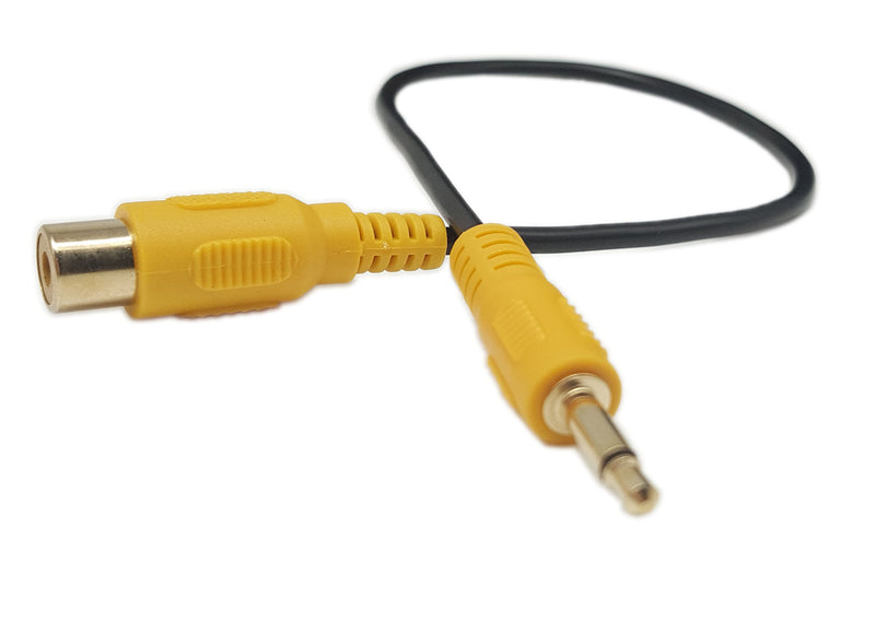 3.5mm RCA Video Cable,Gold Plated 3.5mm Mono Mini Male to Single RCA Female SinLoon Video Cable for car DVR,Carcorder,Surveillance Camera Equipment(10inch,3.5mo RCA F) - LeoForward Australia