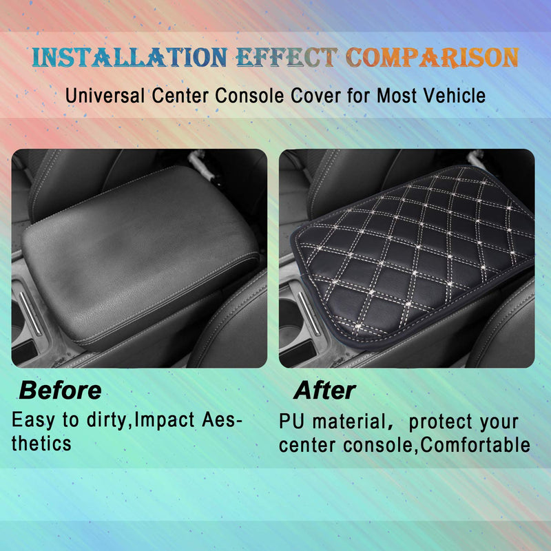  [AUSTRALIA] - Monrand Center Console Armrest Pad, Universal Car Armrest Cover Fit for Most Vehicle, SUV, Truck Car Accessories (Pattern 4) pattern 4