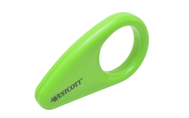  [AUSTRALIA] - Westcott Compact Fixed Box Opener (16473), uses Slice Ceramic Blades, Green, 2.25 inches