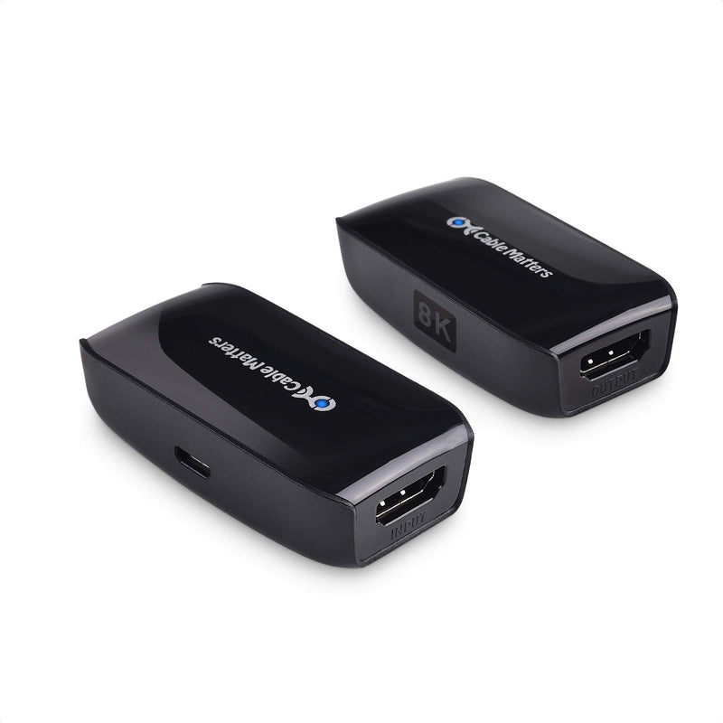  [AUSTRALIA] - Cable Matters Active 8K HDMI 2.1 Coupler (Female to Female HDMI Signal Booster/HDMI Repeater Gender Changer) with HDR for PS5, Xbox Series X/S, RTX3080 / 3090, RX 6800/6900, Apple TV, and More