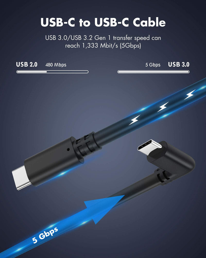  [AUSTRALIA] - KIWI design Link Cable Accessories Compatible with Quest 2 VR Headset, USB 3.0 PC Game Cable Fast and Stable (10FT C to C) 10FT