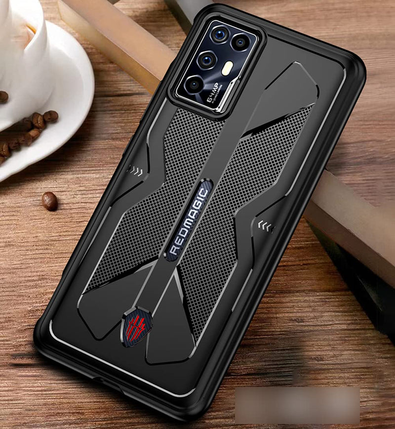  [AUSTRALIA] - Ytaland for Red Magic 6R Case, with 2 x Tempered Glass Screen Protector. Shockproof Bumper Defender Protective Phone Cover