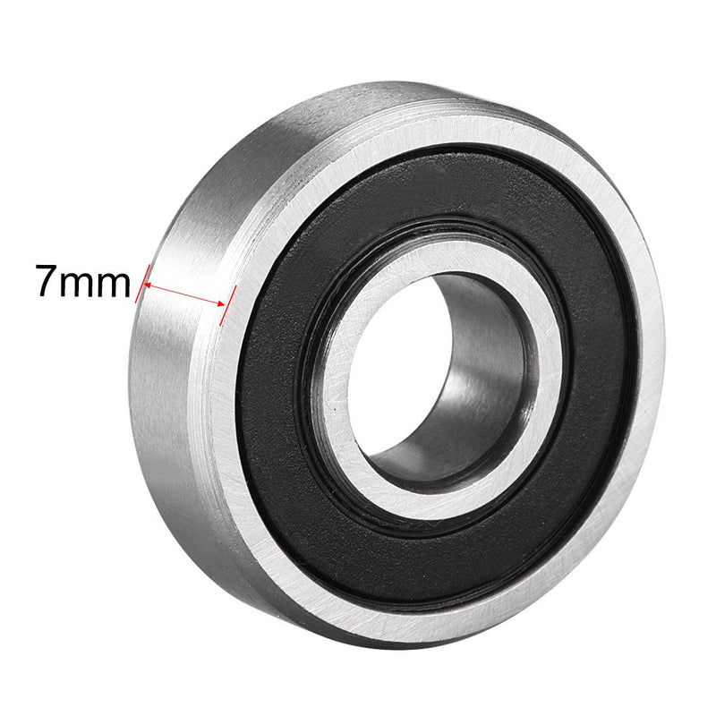  [AUSTRALIA] - uxcell 609-2RS Deep Groove Ball Bearing Double Sealed 180019, 9mm x 24mm x 7mm High Carbon Steel Z1 Bearings (Pack of 10) 9mmx24mmx7mm