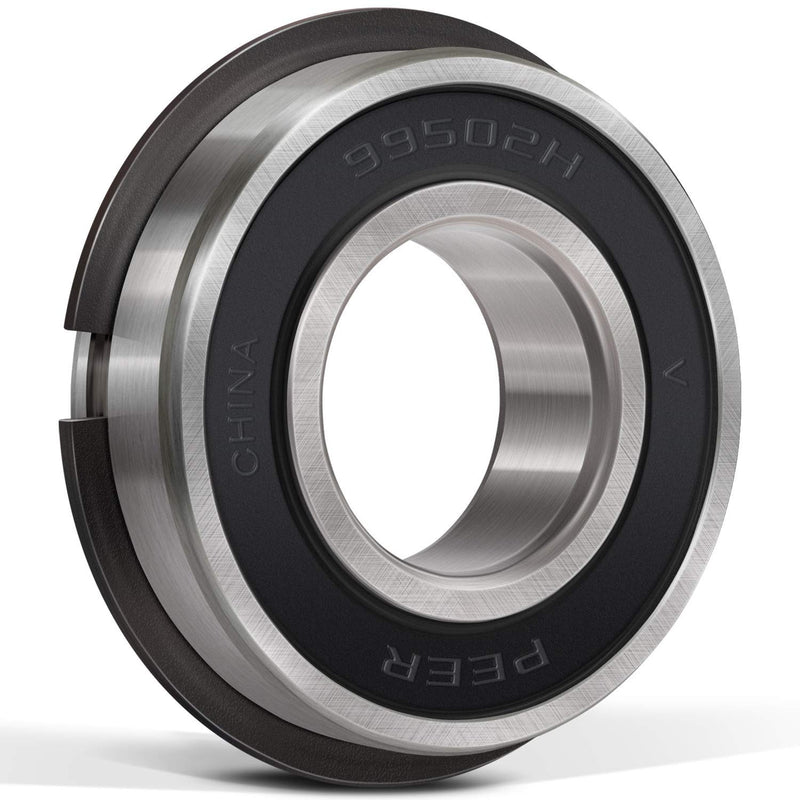  [AUSTRALIA] - 10 Pcs 99502HNR Ball Bearing (ID 5/8" x OD 1-3/8" x Width 7/16") Rubber Sealed Pre-Lubricated Deep Groove Bearing with Snap Ring for Lawn Mower, Go Karts, Mini Bikes, etc