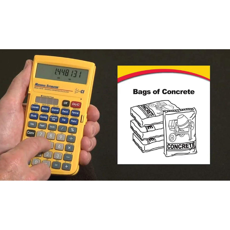  [AUSTRALIA] - Calculated Industries 4019 Material Estimator Calculator | Finds Project Building Material Costs for DIY’s, Contractors, Tradesmen, Handymen and Construction Estimating Professionals,Yellow Pack of 1