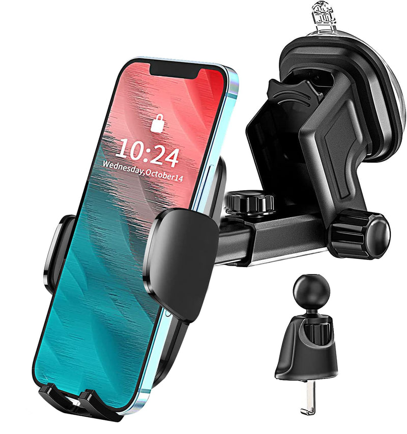  [AUSTRALIA] - 3 in 1 Car Phone Holder Mount for Dashboard Windshield Air Vent fit for Moto G Stylus(2023 2022 2021 2020/5G),Motorola G Power(2023 2022 2021),Edge 30 Fusion/Edge+/Thinkphone/G Play/G Pure/Fast,Z4 Z3