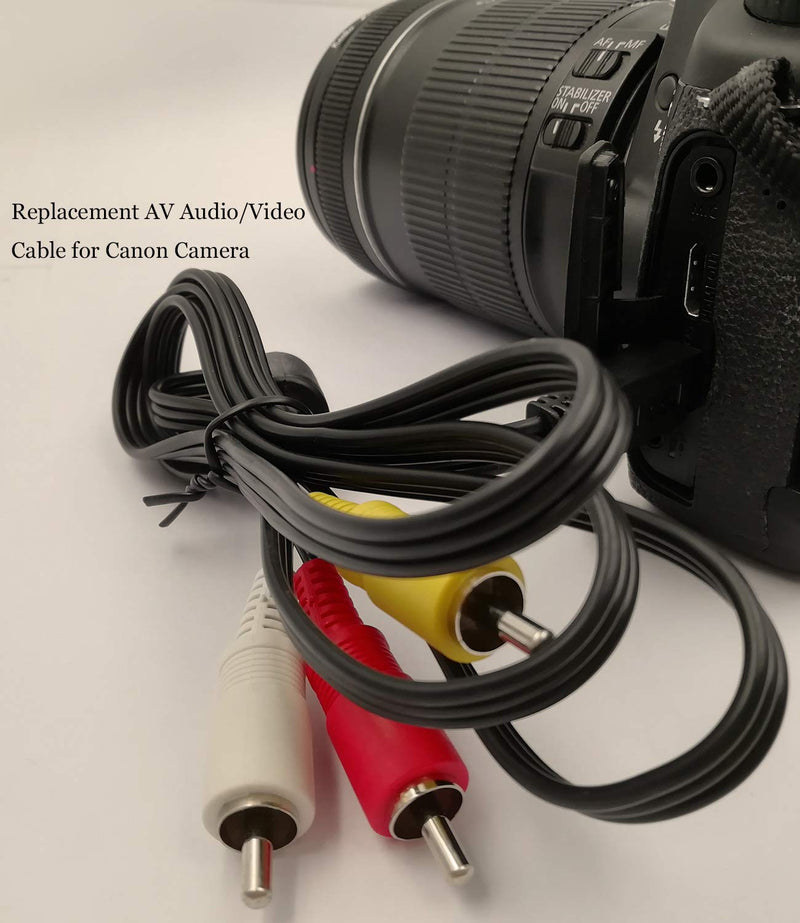  [AUSTRALIA] - Mini USB to 3 RCA Cable AV Stereo Audio Video Cable Replacement for Canon AVC-DC400ST Canon EOS 7D, 60D, 60Da,70D,100D,550D, 600D, 650D, 700D & Canon EOS Rebel SL1, T2i, T3i, T4i, Digital SLR Camera