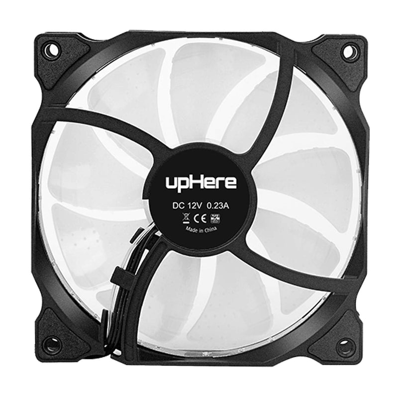  [AUSTRALIA] - uphere 3-Pack Long Life Computer Case Fan 120mm Cooling Case Fan for Computer Cases Cooling 15LED White,15W3-3