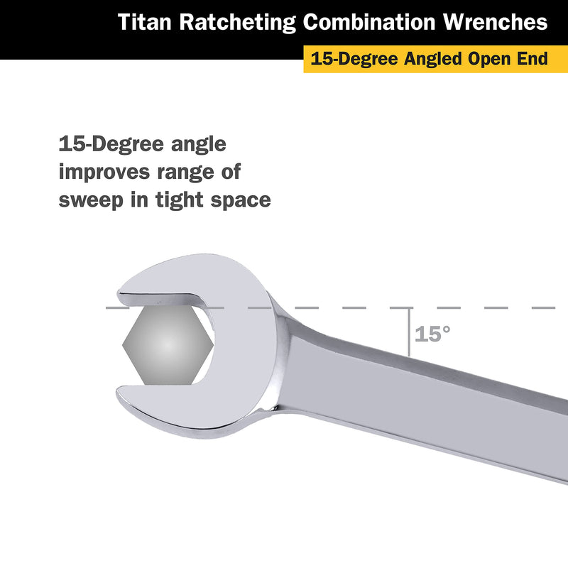 Titan 12604 7/16" Ratcheting Wrench 7/16" - LeoForward Australia