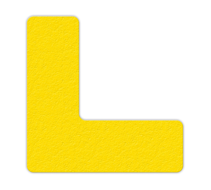  [AUSTRALIA] - Incom - LM110Y INCOM Manufacturing: 5S / Lean Textured Floor Organization Layout Markers – L/Corner Shape, 6 inch x 6 inch, Yellow (Pack of 25)