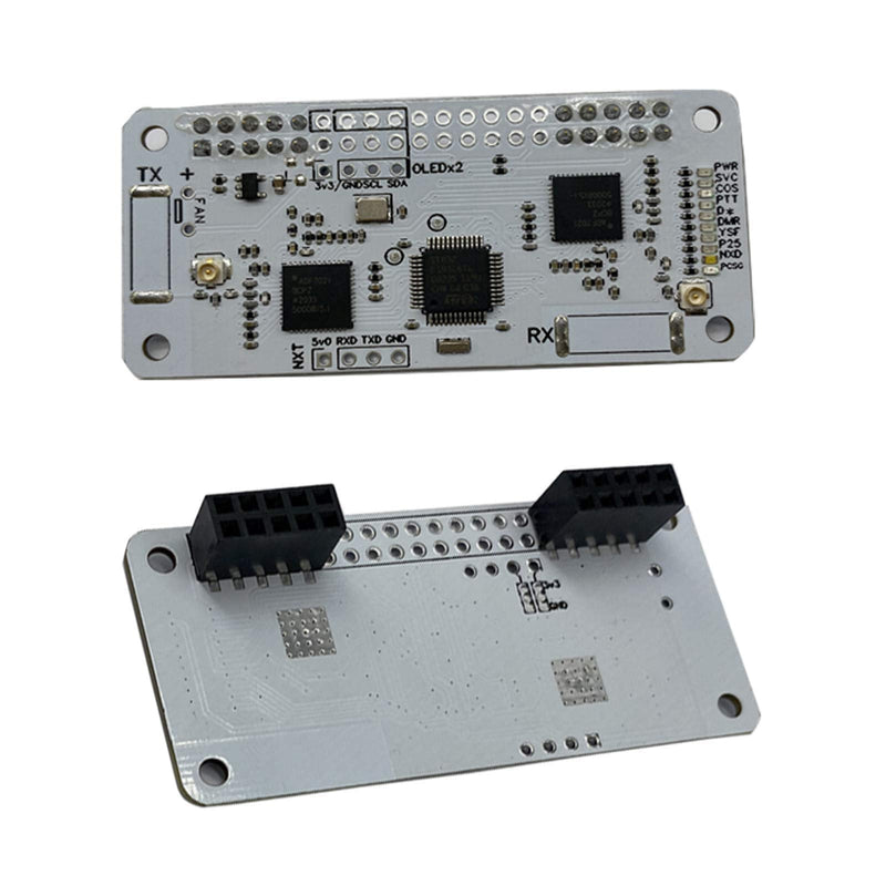  [AUSTRALIA] - AURSINC MMDVM Duplex Hotspot Module Dual Hat Mini Size Support P25 DMR YSF NXDN DMR for Raspberry pi with USB Port (Without OLED) Without OLED