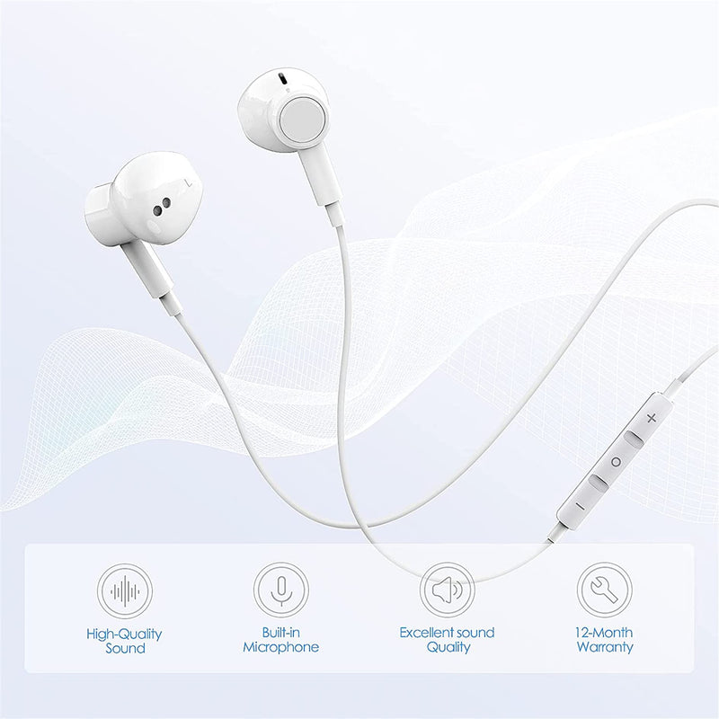  [AUSTRALIA] - 2 Pack-USB C Headphones Earbuds, Type C Earbuds Wired Earphones with Microphone & Remote Control Noise Cancelling in-Ear Headset for iPad Pro, Galaxy S23/S22/S21/S20/Ultra Note 10/20, Pixel 7/6/6a/5/4 USB C 2PC