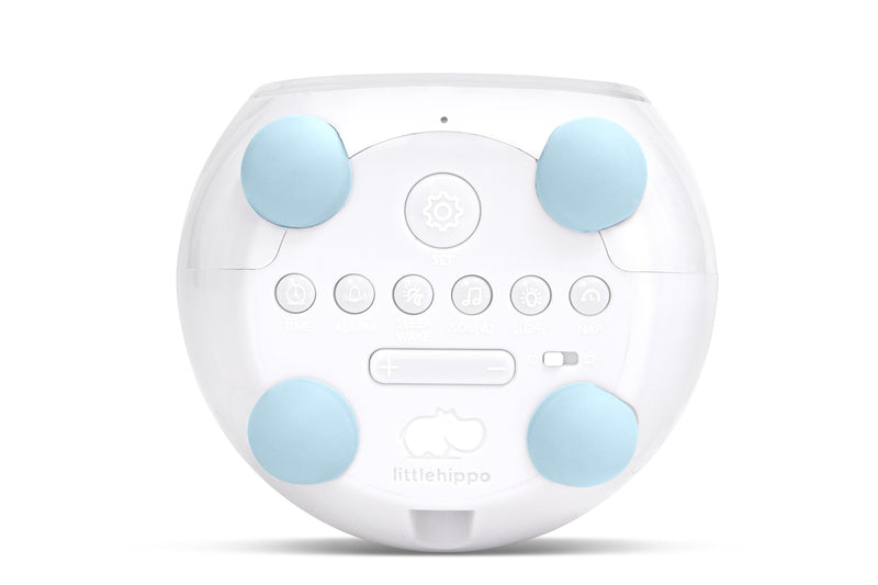 LittleHippo Mella Ready to Rise Children's Trainer, Alarm Clock, Night Light Sleep Sounds Machine (Arctic Blue), Standard Arctic Blue - LeoForward Australia