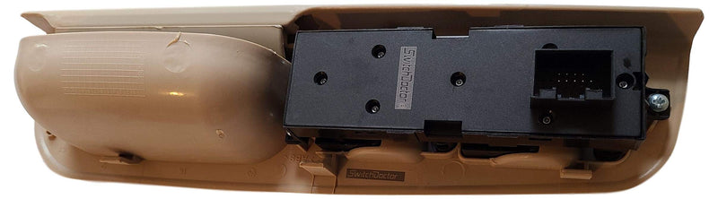 SWITCHDOCTOR Fully Assembled Window Master Switch and Tan Bezel Set for 1999-2005 Volkswagen Jetta - LeoForward Australia