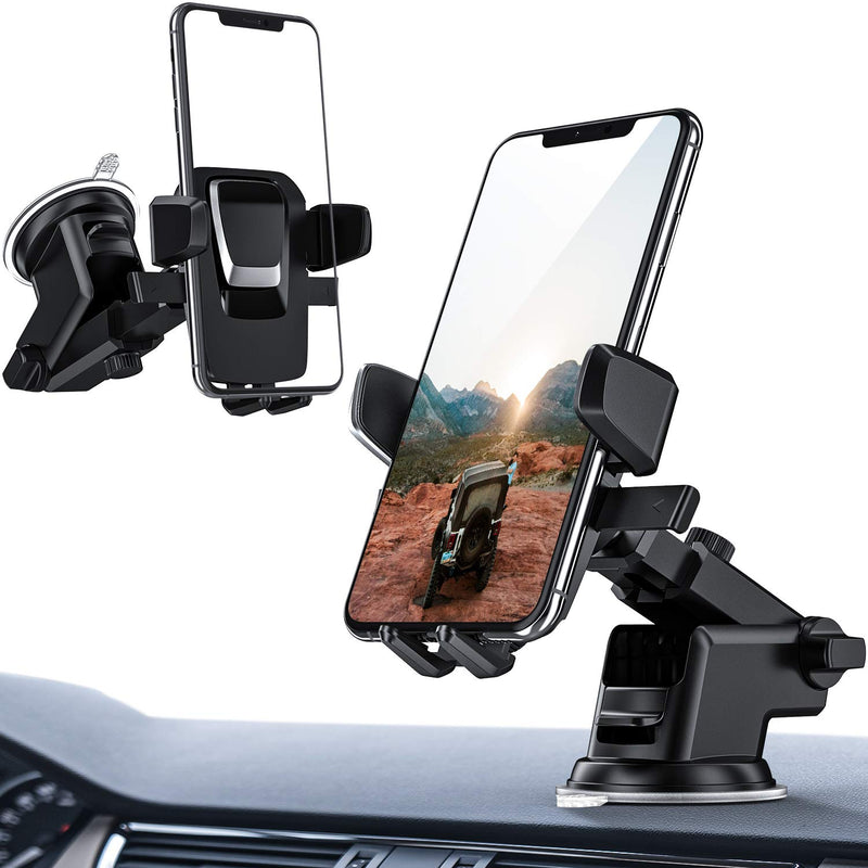  [AUSTRALIA] - ORIbox Car Phone Mount, Dashboard Car Phone Holder, Washable Strong Sticky Gel Pad Fit for All Cell Phones Carbon black