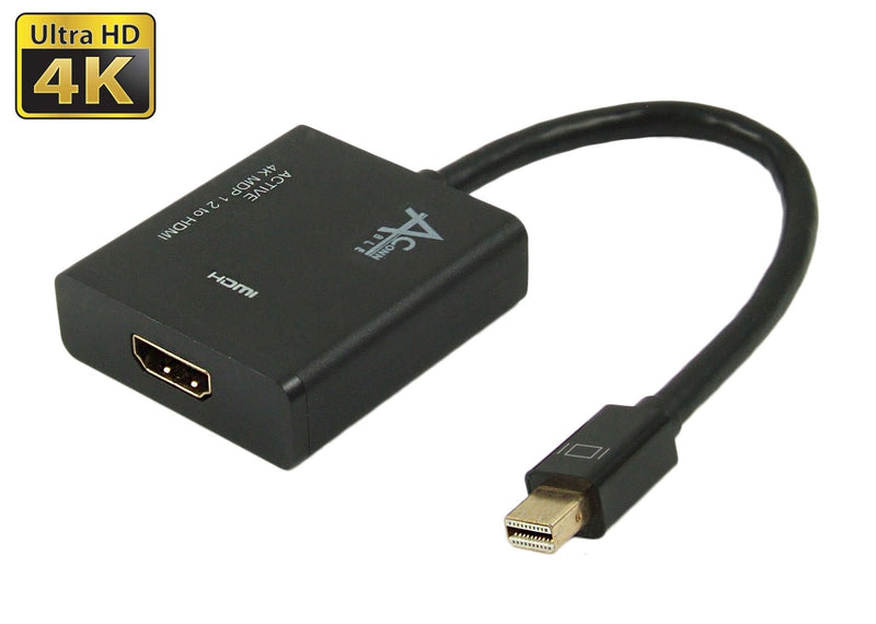  [AUSTRALIA] - Ableconn MDPHD4KAA Active Mini DisplayPort (Thunderbolt 2) to HDMI Adapter for Displays up to 4K Ultra HD 3840x2160@30Hz (Gold Plated) - Active Mini DP 1.2 to HDMI 4K UHD - Eyefinity Compatible mDP to HDMI 4K Active