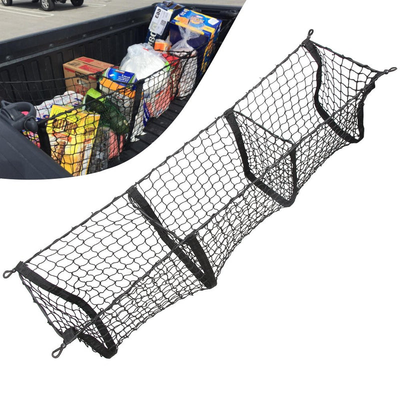  [AUSTRALIA] - Three Pocket Cargo Net Trunk Cargo Organizer Truck Net Fit for Dodge Journey Durango Dakota Challenger