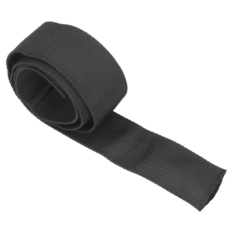  [AUSTRALIA] - Fydun Winch Rope Protector Polyester Winch Rope Protective Sleeve Black Universal for 3cm/1.18in Width Cable Line(1M) 1M