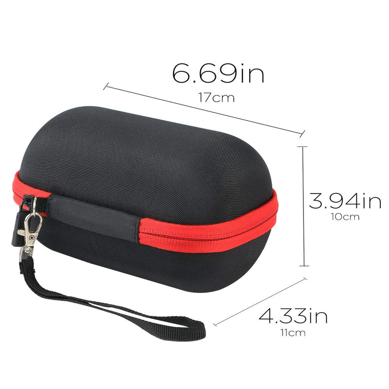  [AUSTRALIA] - co2CREA Hard Travel Case Replacement for Ultimate Ears UE Wonderboom 3 Wonderboom 2 Portable Waterproof Bluetooth Speaker (Black Case + Inside Radical Red) Black Case + Inside Radical Red for UE Wonderboom 1/2