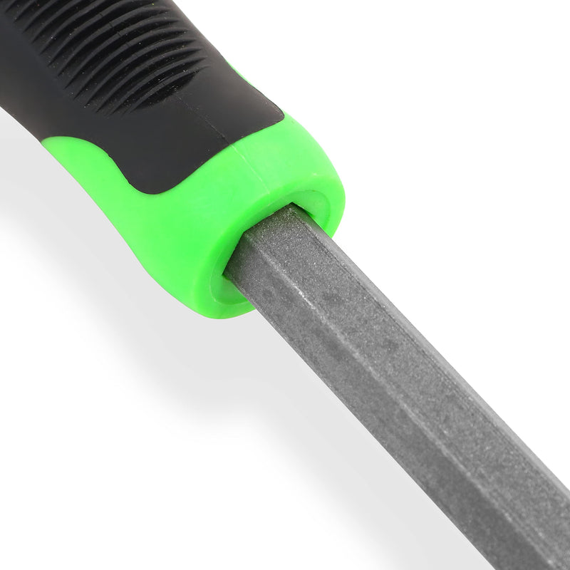  [AUSTRALIA] - Brave Bagpipes Flat Chisel with Shock Absorb Rubber Handle - Masonry Woodwork Tool - Complete with Prybar (PR-LAB-CHISEL-GN-01)