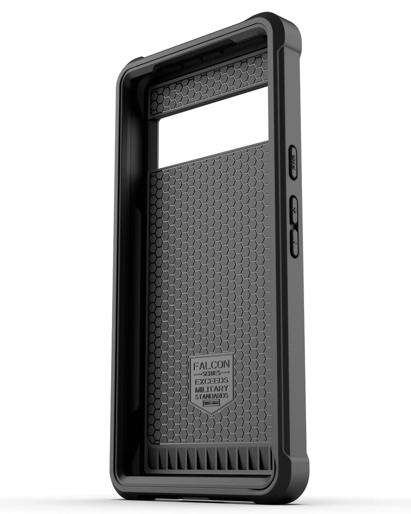  [AUSTRALIA] - Encased Falcon Designed for Pixel 6 Belt Clip Case, Full Body Protective Phone Case with Holster for Google Pixel 6 (Black)