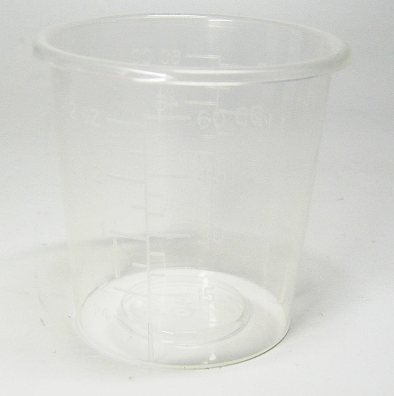  [AUSTRALIA] - 30 2oz Disposable Graduated Clear Plastic Cups for Mixing Paint, Stain, Epoxy, Resin