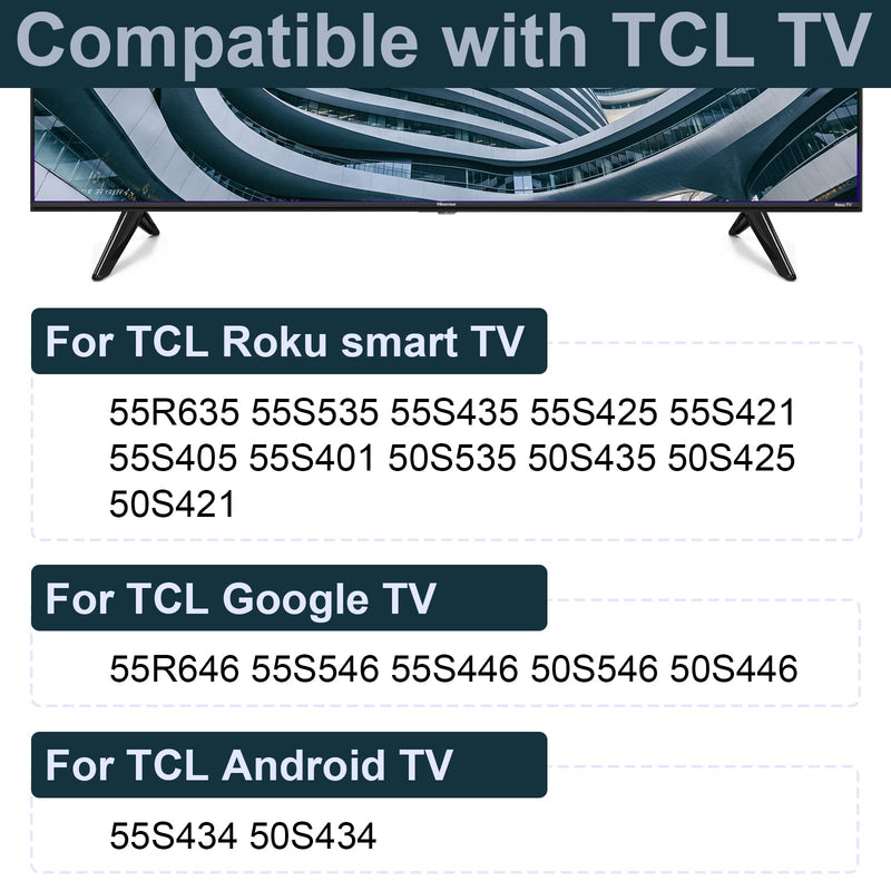 [AUSTRALIA] - TV Base Stand for TCL 50" 55" TV Stand Legs, for 55R635 50S535 55R646 50S446 55S434 50S434 55S425 50S446 55S421 55S401, TV Stand Base for TCL TV Replacement Stand Base Includes Screws, Easy to Install