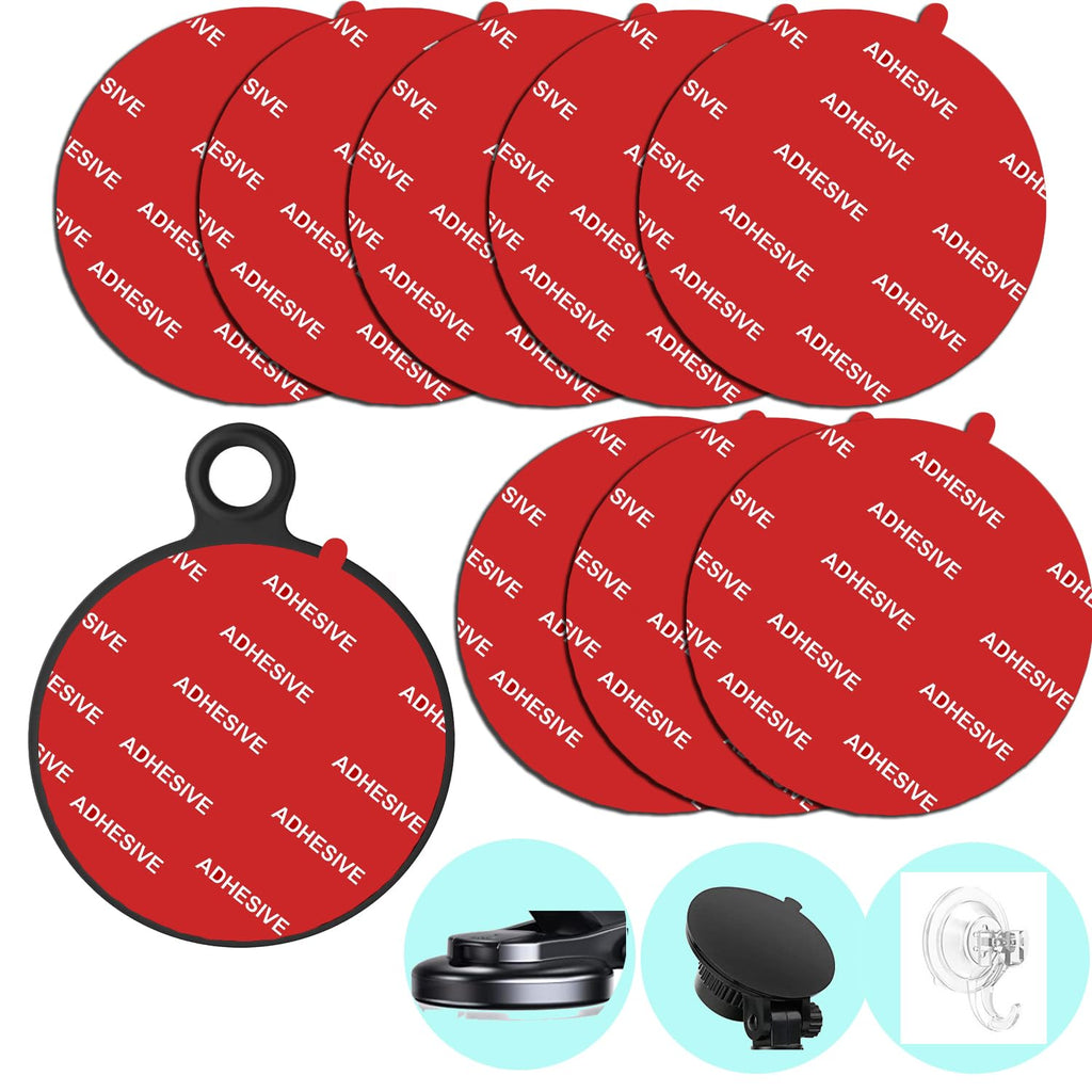  [AUSTRALIA] - 8 Pack 2.76"(70mm) Very High Bond Sticky Adhesive Replacement,Circle Double Sided Pads Gule for Dashboard/Windshield Suction Cup Phone Holder Car DVR Home Suction Hooks GPS Navigation (Red) Red