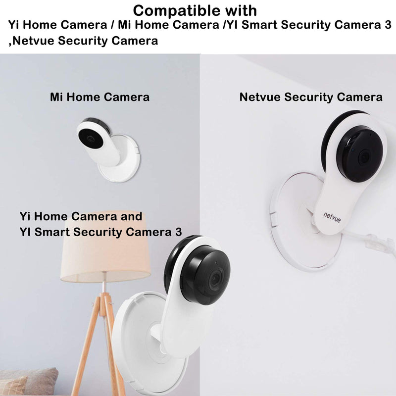  [AUSTRALIA] - (Pack of 4) Aboom Wall Mount Compatible with Yi Home Camera Customized Stand Bracket for YI 1080p/720p Home Camera Designed for USA (NOT INCLUDED CAMERA)