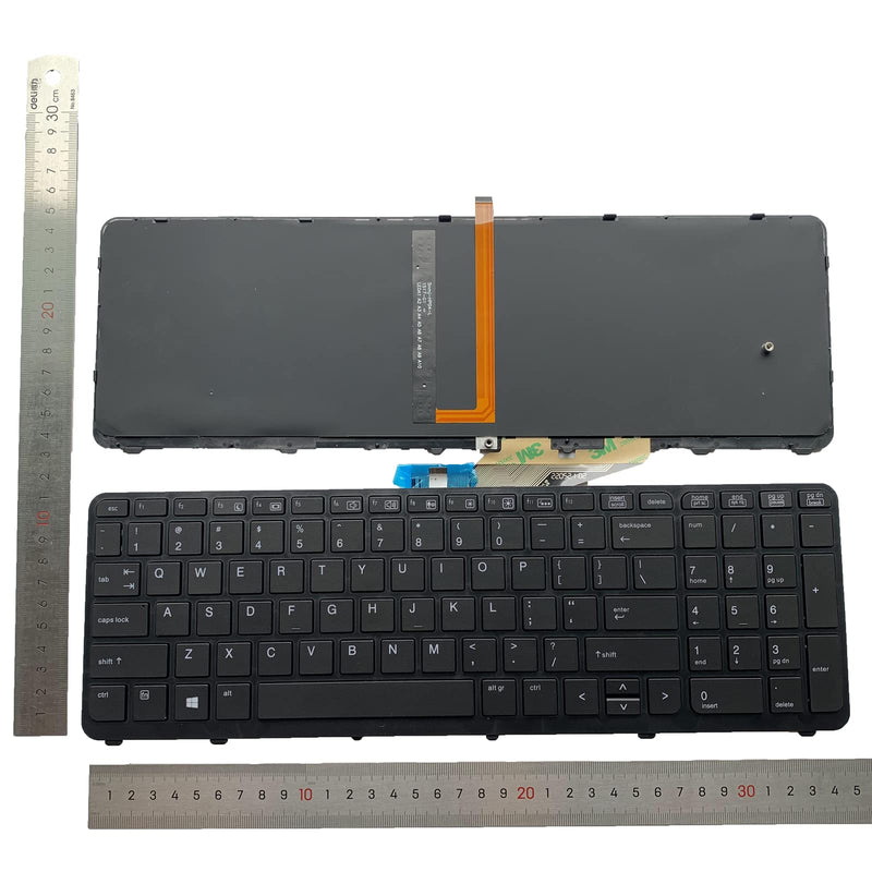  [AUSTRALIA] - Siakoocty Laptop Replacement US Layout No Pointing with Backlight Keyboard for HP ZBOOK 15 G1 ZBOOK 15 G2 ZBOOK 17 G1 ZBOOK 17 G2 Series PK130TK1A00 SK7123BL MP-12P23USJ698W PK130TK2A00 733688-001