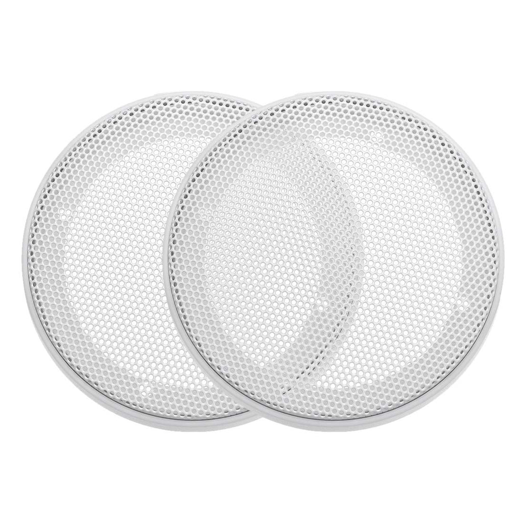  [AUSTRALIA] - uxcell Speaker Grill Cover 3 Inch 106.5mm Mesh Decorative Circle Subwoofer Guard Protector White 2pcs