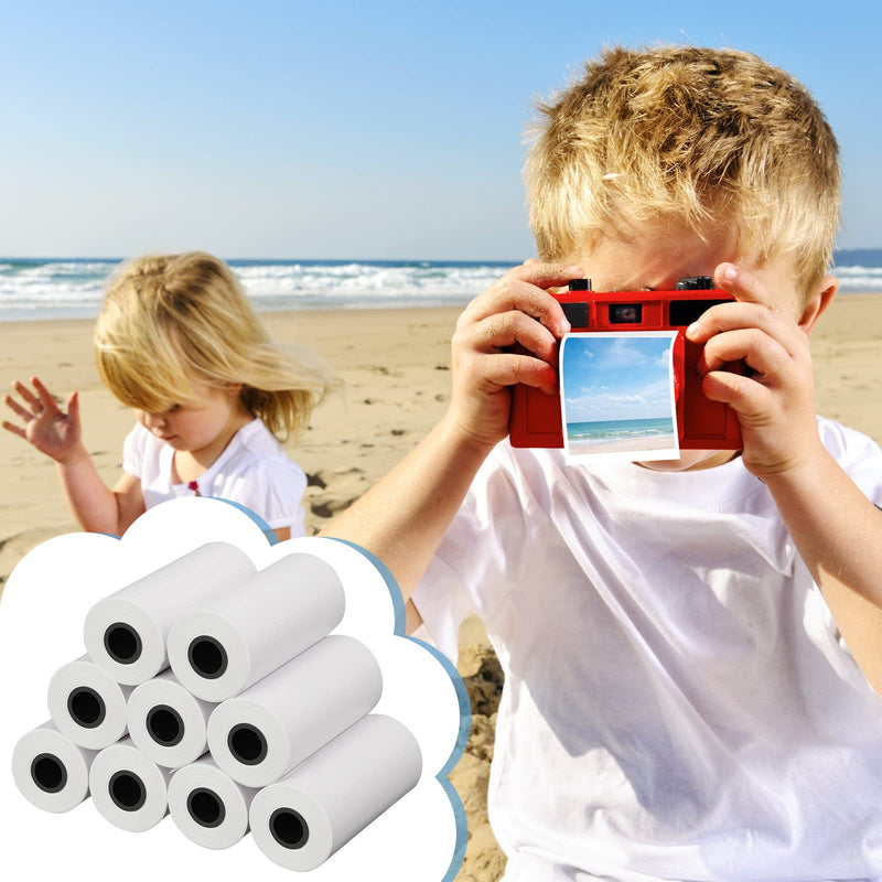  [AUSTRALIA] - 12 Rolls Kids Paper for Camera Refill Print Paper Photo Paper Rolls Instant Print Camera Paper, 57 x 30 mm (White) White