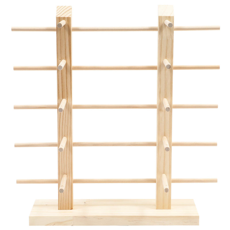  [AUSTRALIA] - Juvale 10 Pair Sunglasses Organizer, Wooden Eyewear Display Stand (13.5 x 14 x 3.75 in)