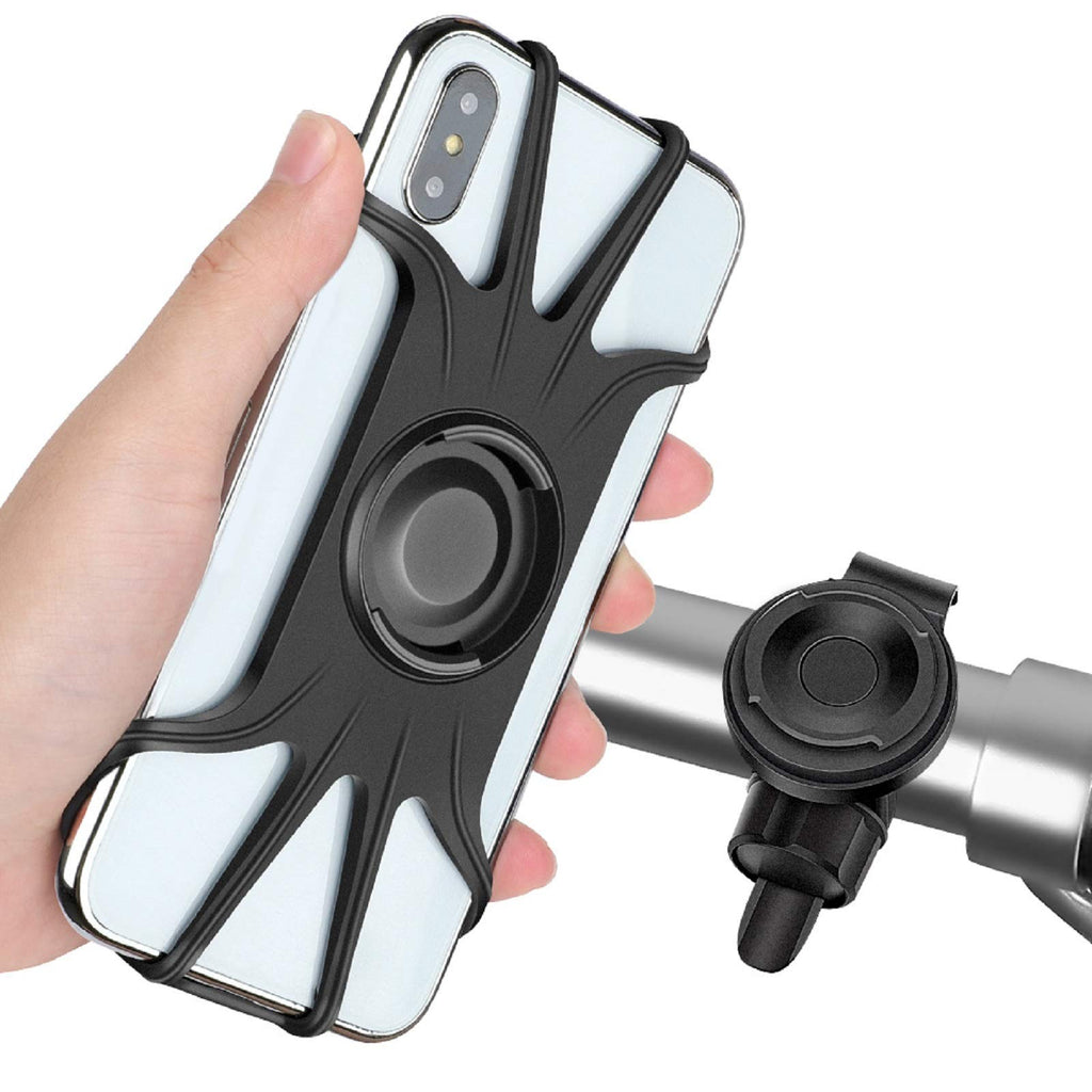  [AUSTRALIA] - AONKEY Detachable Bike Phone Mount, 360° Rotatable Bicycle & Motorcycle Handlebar Phone Holder Universal for iPhone 11 Pro XS Max XR X 7 8 Plus, Galaxy S9 S10 Note 9 10, Other 4-6.5" Phones Cycling