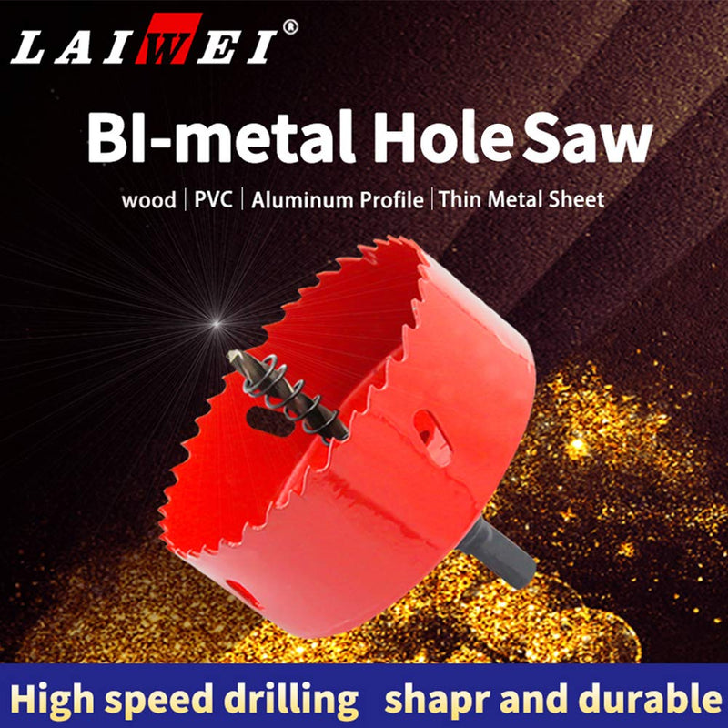  [AUSTRALIA] - Bi-Metal Hole Saw Drill Bit HSS Hole Cutter with Arbor for Wood and Metal 1-1/2’’(38mm) 1-1/2"(38mm)