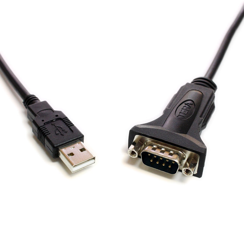  [AUSTRALIA] - Tera Grand Premium USB 2.0 to RS232 Serial DB9 6' Adapter Cable - Supports Windows 10, 8, 7, Vista, XP, 2000, 98, Linux and Mac - Built with FTDI Chipset and Hex Jack Nuts 6 ft