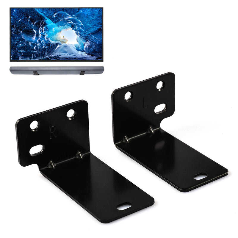  [AUSTRALIA] - Suixing Universal Wall Mount with Hardware Kit Sound Bar Mounts Mounting Bracket Compatible Most of Soundtouch/Soundbars Home Theater System Wall Mount Brackets-Black
