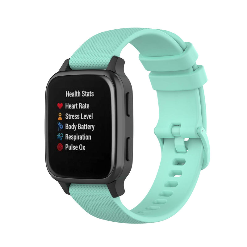  [AUSTRALIA] - TenCloud 6-Pack Bands Compatible with Garmin Venu SQ 20mm Wrist Strap Quick Release Waterproof Soft Silicone Band for Venu Sq Music GPS Smartwatch