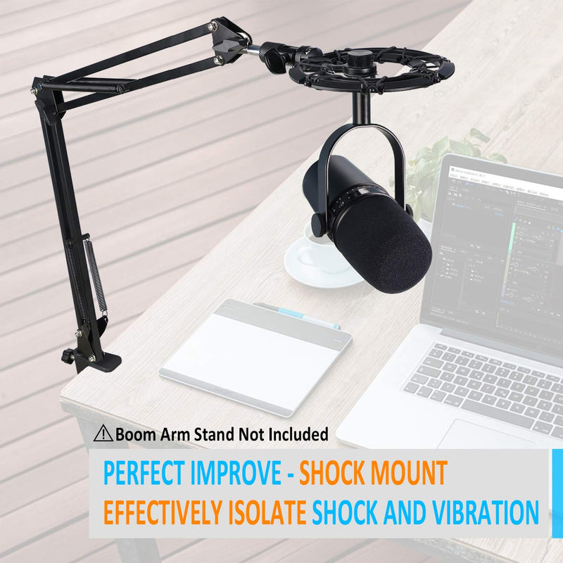  [AUSTRALIA] - MV7 Shock Mount Compatible with Shure MV7 Microphone, MV7 Shock Mount Reduces Vibration Noise Matching Mic Stand Boom Arm by SUNMON