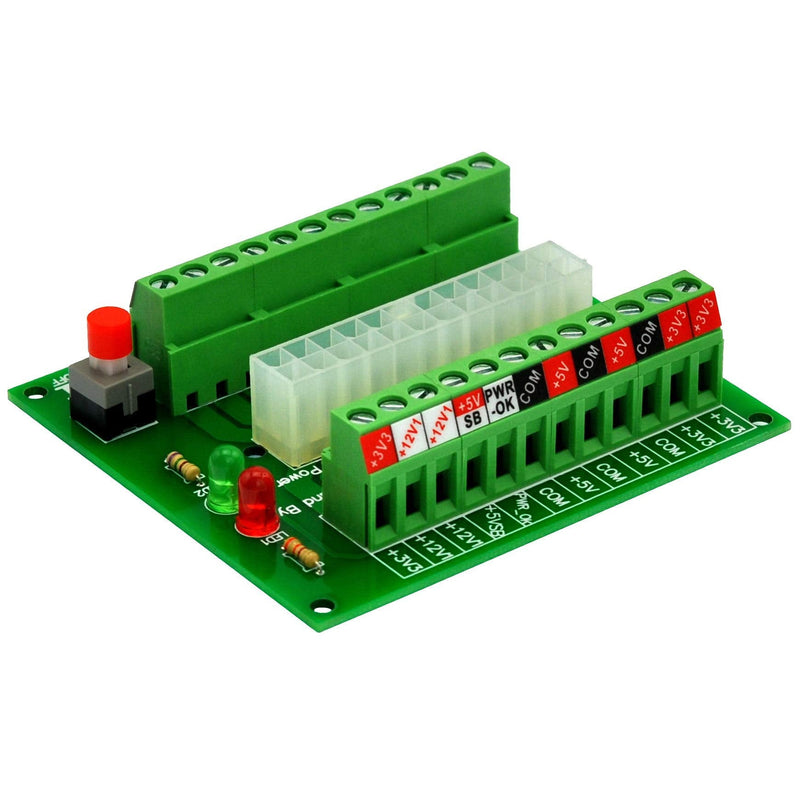  [AUSTRALIA] - Electronics-Salon 24/20-pin ATX DC Power Supply Breakout Board Module.