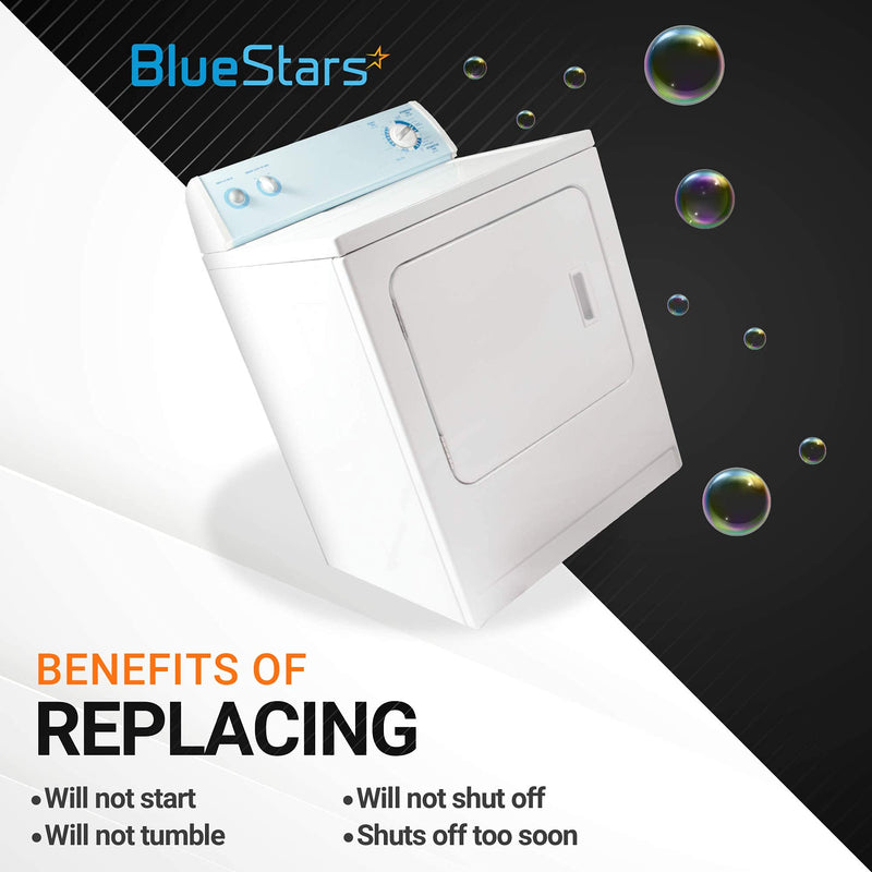  [AUSTRALIA] - UPGRADED 3406107 Dryer Door Switch Replacement part by BlueStars - Easy to Install - Exact fit for Whirlpool & Kenmore Dryers - Replaces 3406109 3405100 3405101 3406100 3406101