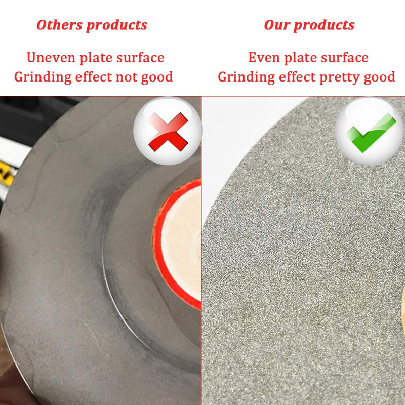  [AUSTRALIA] - SCOTTCHEN Diamond Flat Lap Wheel 6" x 1/2" Arbor Grinding Sanding Disc Lapping Polishing Disc-80 Grit 80 Grit