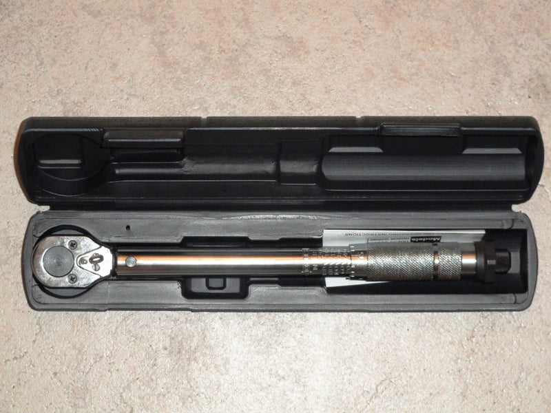  [AUSTRALIA] - 1/4" Drive Click Stop Torque Wrench Reversible 20-200 lbs. with Carrying Case